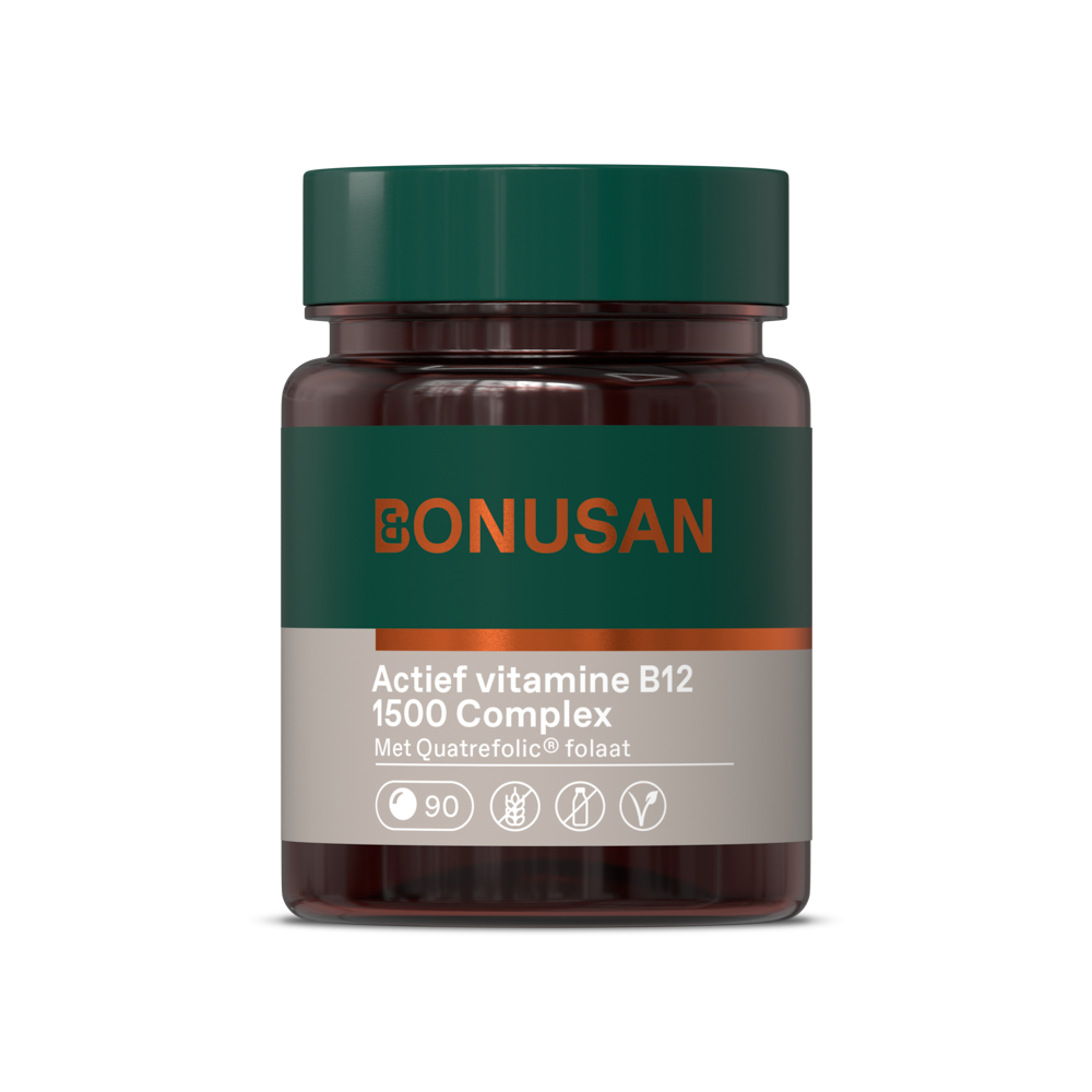 Bonusan Aktiver Vitamin B12 1500-Komplex 90 Tabletten