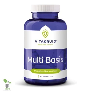 Vitakruid Multi Basis supplementenpot met 90 tabletten.
