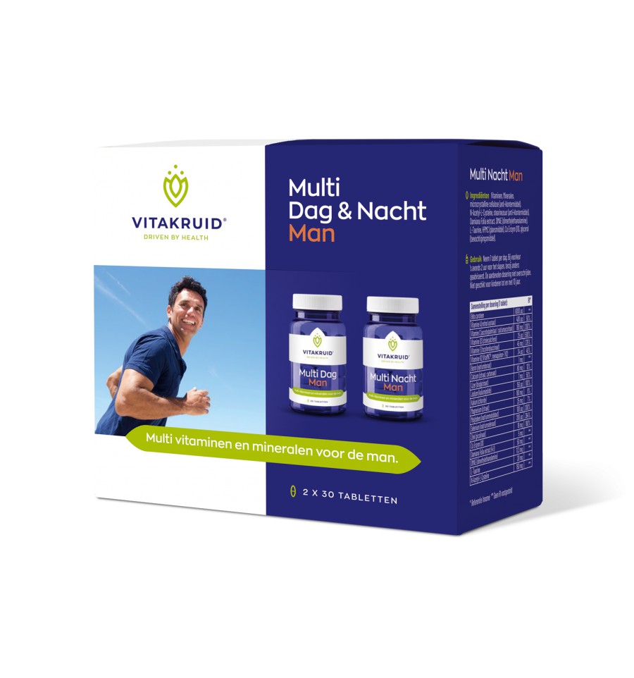 Vitakruid Multi Dag & Nacht® Man 2 X 30 Tabletten