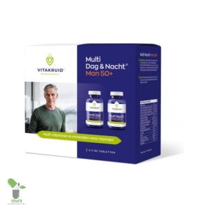 Vitakruid multivitaminepakket voor 50+ mannen.