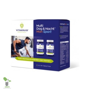 Vitakruid multivitaminen voor mannen, Dag & Nacht Sport.