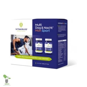 Vitakruid multivitaminen voor mannen, Dag & Nacht Sport.