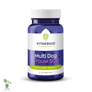 Vitakruid Multi Dag Vrouw 50+ supplementen potje.
