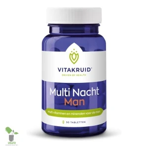 Vitakruid Multi Nacht Man vitaminesupplement pot.