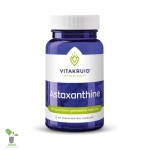 Vitakruid Astaxanthine supplementenpot, vegan capsules.