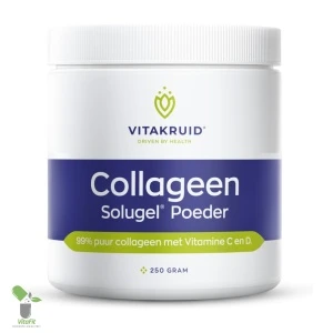 Vitakruid Collageen poeder met vitaminen C en D.