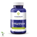 Vitakruid D-Mannose supplement in pot, vegan capsules.