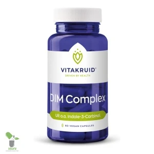 Vitakruid DIM Complex vegan capsules gezondheidssupplement.