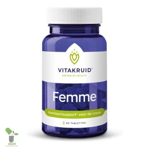 Vitakruid Femme voedingssupplement voor vrouwen, 60 tabletten.