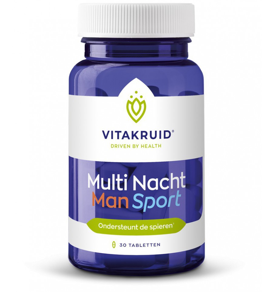 Vitakruid Multi Nacht Man Sport 30 Tabletten