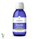 Vitakruid visolie supplementfles met vitaminen A, D, E.