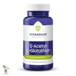 Vitakruid S-Acetyl-L-Glutathion pot met vegan capsules.