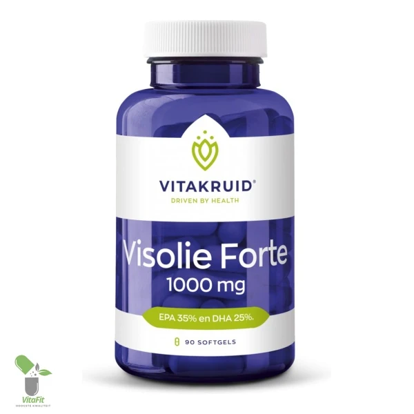 Vitakruid Visolie Forte supplement met EPA en DHA.