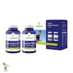 Vitakruid supplementen: magnesium, visolie en multivitaminen.